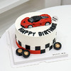 黑白格跑车丨蛋糕 商品缩略图0