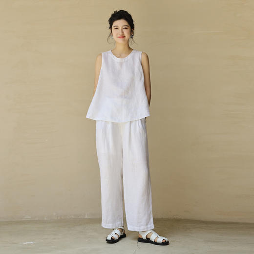 绽放081朵/白色包头凉鞋厚底沙滩罗马鞋平底单鞋 商品图2