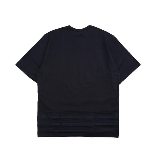 KUON Karamiori Striped Hem Tee 日本古老纱织条纹拼接短袖T恤 商品图4