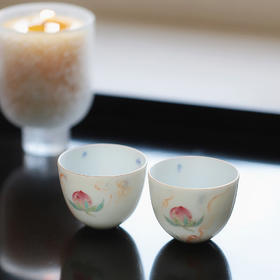 忘言造物/言外/与子成说品杯  景德镇品茗杯手绘陶瓷茶杯单杯
