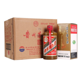 贵州茅台(精品)53度酱香型白酒原箱500ml*6瓶