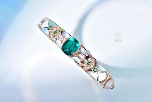 【蝶舞花园】蝴蝶祖母绿手环   CB12301005 商品图2