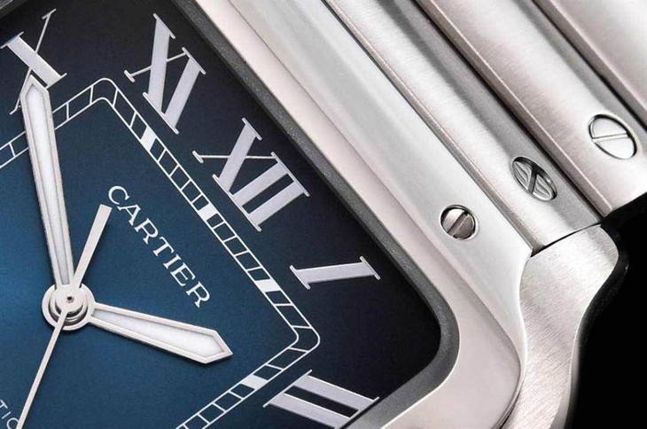 蓝血贵族:GF厂卡地亚山度士蓝面配色一眼假吗