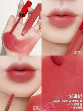 阿玛尼新品红管丝绒哑光唇釉321