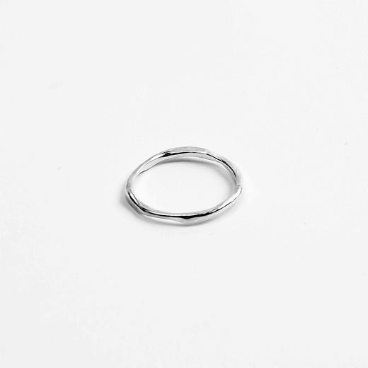 EnSage Slim Ring 925银 日本手工 素圈戒指 不规则 商品图3