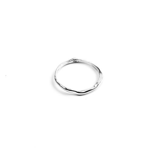 EnSage Slim Ring 925银 日本手工 素圈戒指 不规则 商品图1