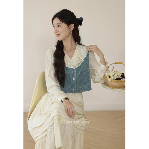 鹿向南《疯狂心动》浪漫甜美女连衣裙 商品图3