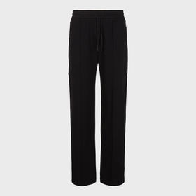 EMPORIO ARMANI 阿玛尼 男士金属徽标休闲运动裤 黑色 6R1PU2 1JHSZ 0999