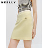 NEELLY纳俪商场同款黄色A字裙早秋新款遮胯通勤百搭显瘦半身裙女N23081E01095 商品缩略图3