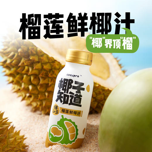椰子知道 榴莲鲜椰汁280ml*6 商品图2