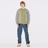 KENZO 高田贤三 男士“KENZO TARGET”徽标印花拉链连帽运动卫衣 浅灰色 FD65 SW075 4MF 94 商品缩略图3