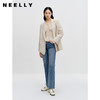 NEELLY纳俪商场同款米色西装外套小众设计感秋季新款休闲职业西服N23081W01086 商品缩略图2