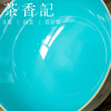 茶香记 粉彩手绘 松石绿花卉 元宝盖碗 轻奢典雅 经典器型 商品缩略图3