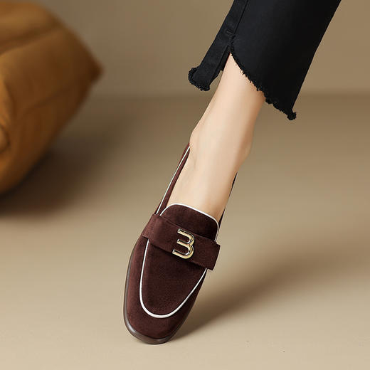 秋季新款，羊反绒乐福鞋单鞋HCY-3724 商品图3