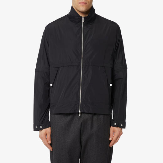 EMPORIO ARMANI 阿玛尼 男士字母徽标拉链外套 黑色 6R1BZ0 1NAVZ 0999 商品图0