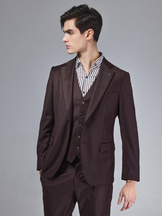 callisto深砖棕全绵羊毛西服西裤可选 ASBWJ061C BR 商品图1