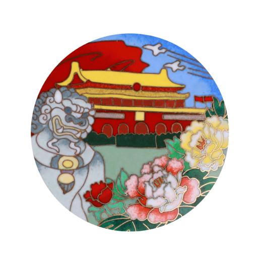 《世纪华章》景泰蓝大盘 商品图6