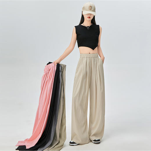 【买一送一！赵露思同款】BANHE板禾垂感日系慵懒山本甩甩裤 显瘦版型 藏肉高腰 轻薄不闷热 高腰设计巧妙地显瘦并修饰身形！-SH 商品图1