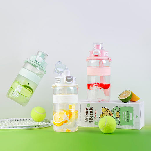 TeenieWeenie城市生活运动水杯大容量吨桶吨tritan便携运动水壶吸管杯 商品图1
