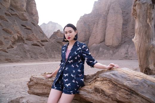 【M1】臣禾印花图案西装短裤K212060103 商品图1