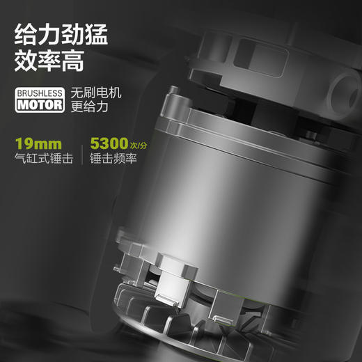 威克士工业级电锤WU380S锂电轻型电捶充电电钻冲击钻无线电动工具 商品图2