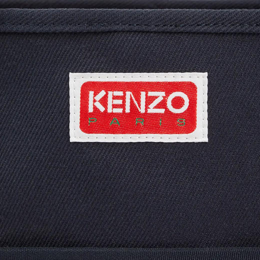 KENZO 高田贤三 女士“BOKE FLOWER”徽章印花棉质提挎包 蓝色 FD65 SA901 F34 76 商品图2