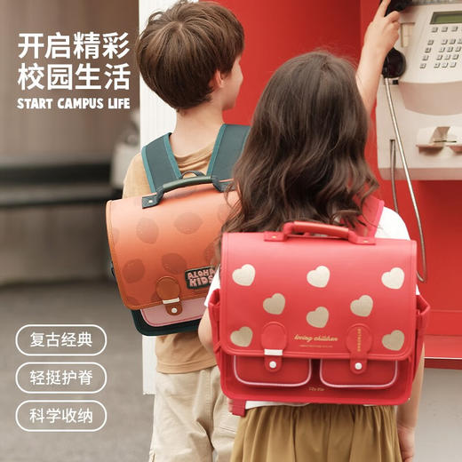 【1-3年级】茁伊·zoyzoii小学生复古横版书包SB 商品图3