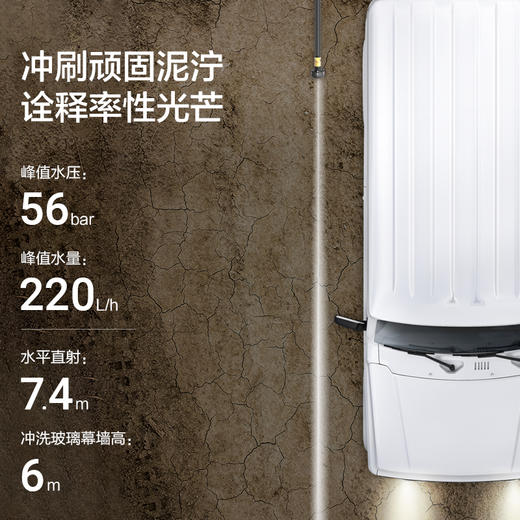 威克士高压无线洗车机WU633家用锂电清洗机充电式便携式洗车水枪 商品图3