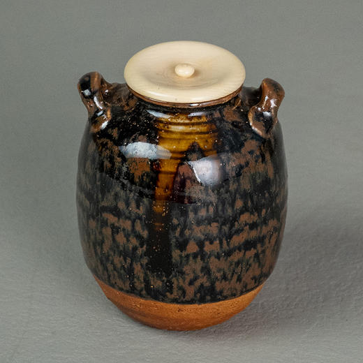 双系耳陶茶入 商品图2