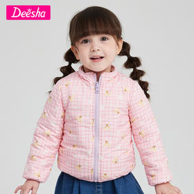 笛莎秋冬季新款保暖双面穿羊羔绒上衣