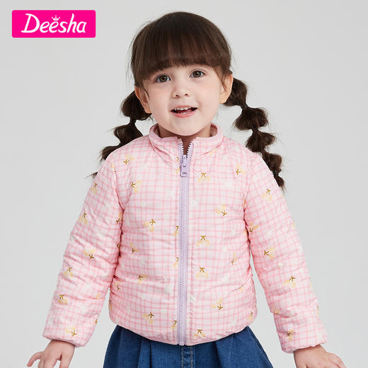 笛莎秋冬季新款保暖双面穿羊羔绒上衣 商品图0