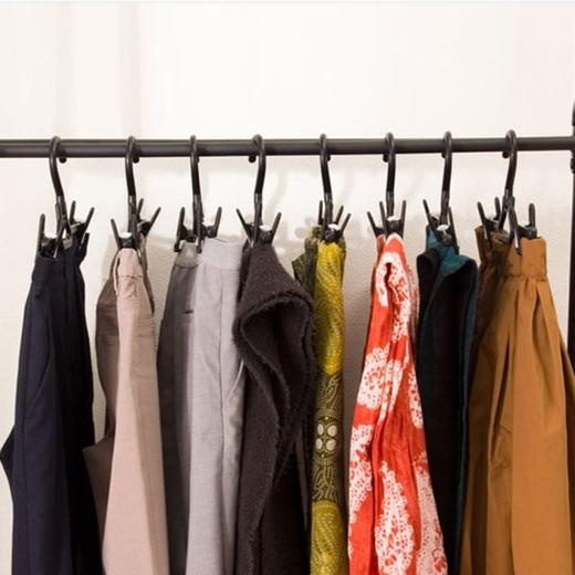 衬衫裤衣架PP 4支装 黑色 商品图1