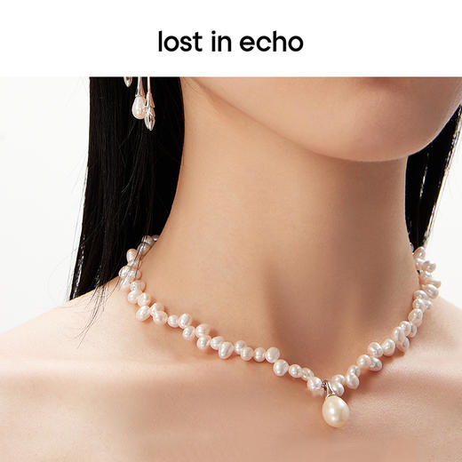 lost in echo原创设计款小众流线三七孔珍珠CHOCKER项链锁骨链 商品图4