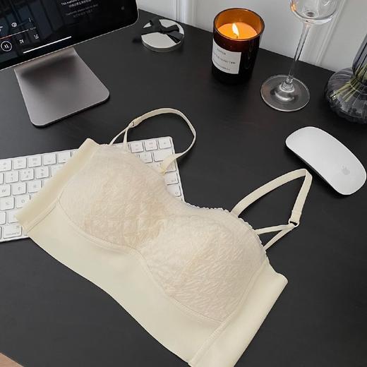 【黑科技液态防滑抹胸】夏季新款 仙女气质无肩带双层防滑乳胶文胸  双重加固防塌杯  商品图7