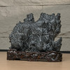 灵璧石山子摆件（红木座） 商品缩略图4