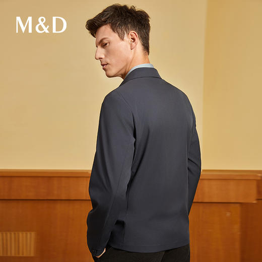 MD名盾行政夹克男士秋冬新品抗皱商务干部茄克易打理翻领外套 商品图4