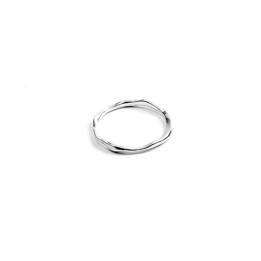 EnSage Slim Ring 925银 日本手工 素圈戒指 不规则 商品图2