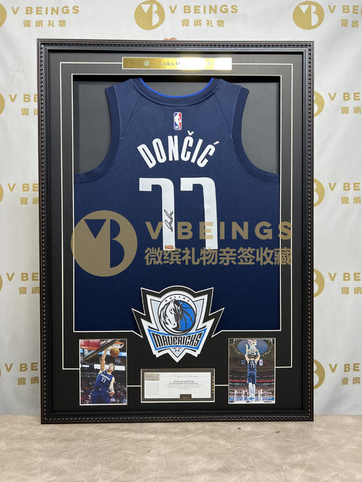 收藏系列 东契奇 独行侠队77号蓝色 亲笔签名球衣 商品图1