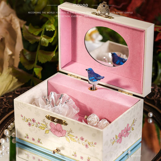 mobee儿童八音盒收纳首饰礼盒音乐盒 商品图1