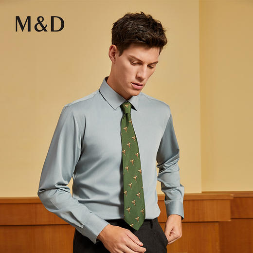 【竹纤维】名盾商务长袖衬衫四季吸湿透气速干行政休闲正装衬衣男 商品图3