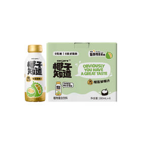椰子知道 榴莲鲜椰汁280ml*6