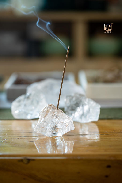 禅系列——白水晶原石香插套组 商品图0