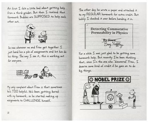 英文原版Diary of a Wimpy Kid 小屁孩日记14册全套哭包日记 商品图2