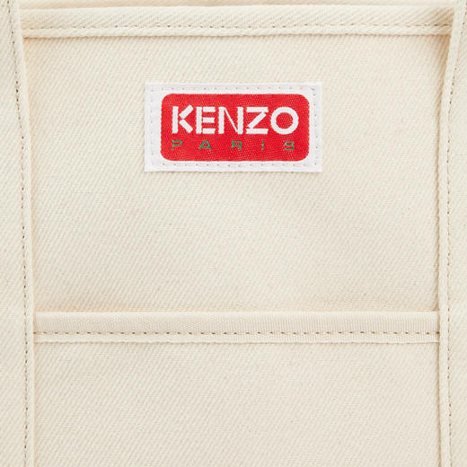 KENZO 高田贤三 女士“BOKE FLOWER”徽章印花棉质提挎包 米色 FD65 SA901 F34 03 商品图3