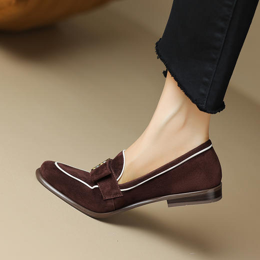 秋季新款，羊反绒乐福鞋单鞋HCY-3724 商品图4