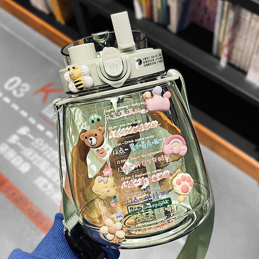 「四色可选！双饮口设计」大肚杯大容量网红水杯颜值女生大水壶运动大吸管杯子餐饮用具 商品图0