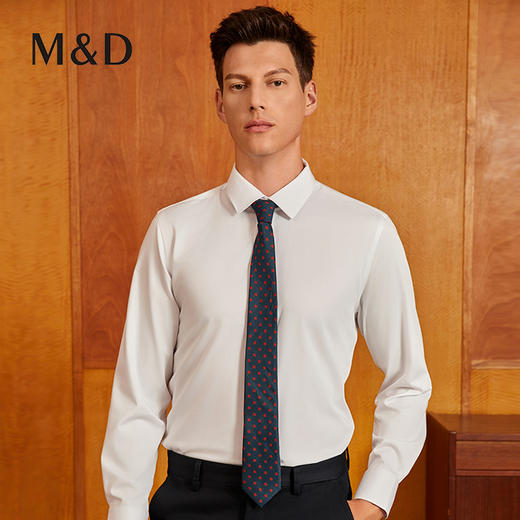 【竹纤维】名盾商务长袖衬衫四季吸湿透气速干行政休闲正装衬衣男 商品图1