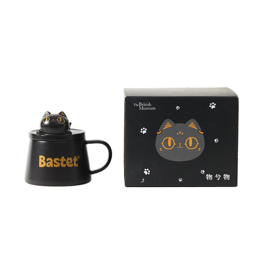 大英博物馆盖亚·安德森猫系列 巴斯特萌猫手机支架陶瓷马克杯400ml 商品图4