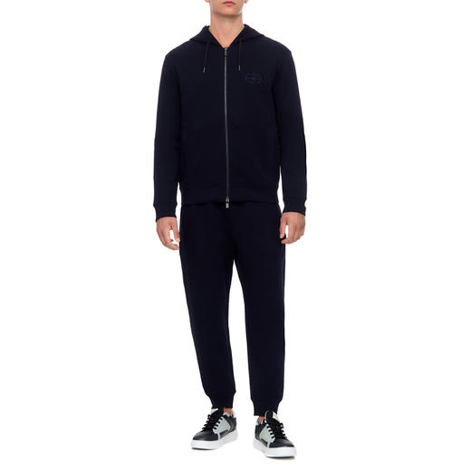【二】EMPORIO ARMANI 阿玛尼 男士棉质休闲运动裤 深蓝色 8N1PT0 1JHSZ 0920 商品图3