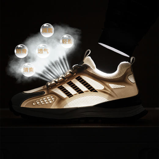 内增高男鞋6cm男士增高鞋男运动鞋时尚百搭透气网面轻便 商品图1